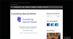 Desktop Screenshot of everythingspecialneeds.info