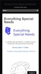 Mobile Screenshot of everythingspecialneeds.info