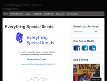 Tablet Screenshot of everythingspecialneeds.info